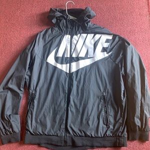 Nike Windbreaker, black/white, size XXL (fits small)